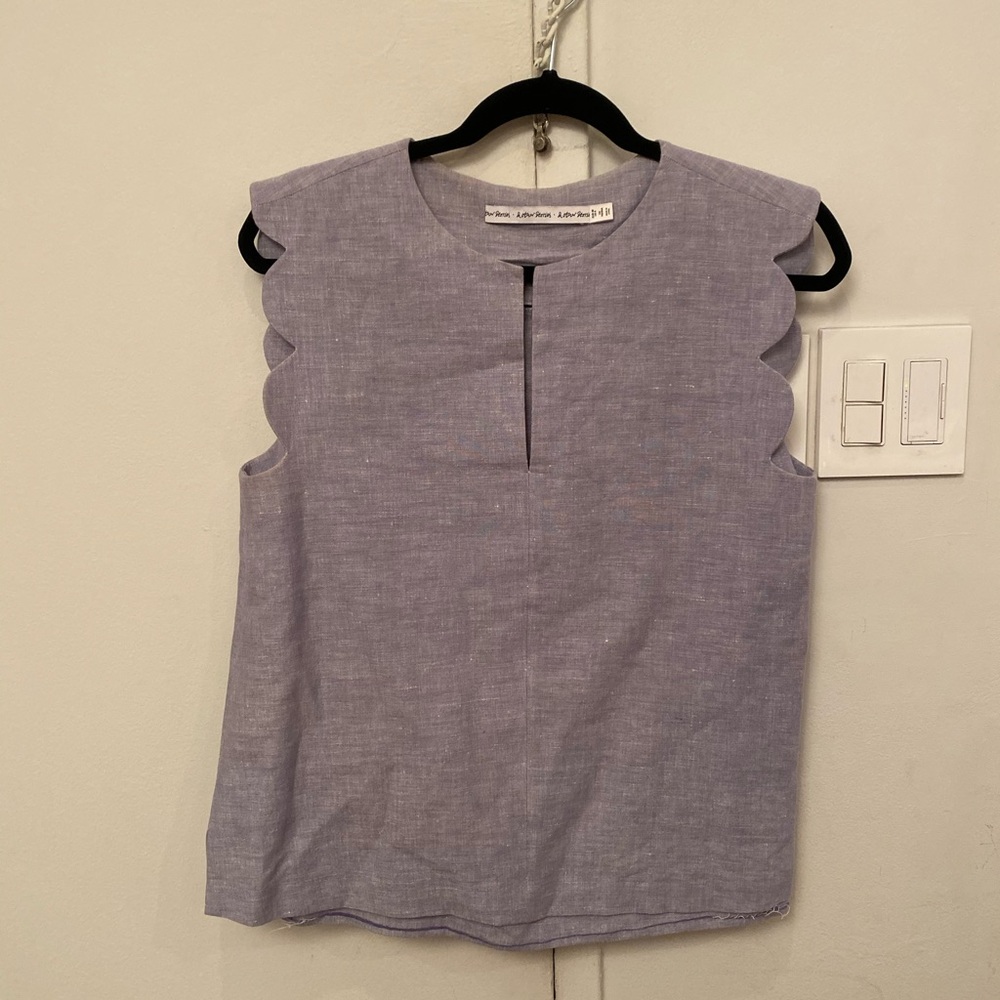 & Other Stories Scalloped Shirt